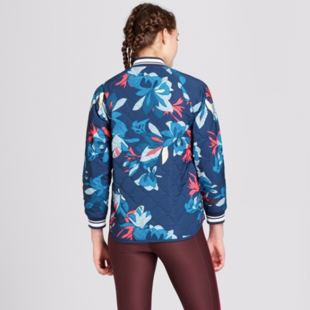 JoyLab Floral Quilted Bomber Jacket - Picture 3 of 11